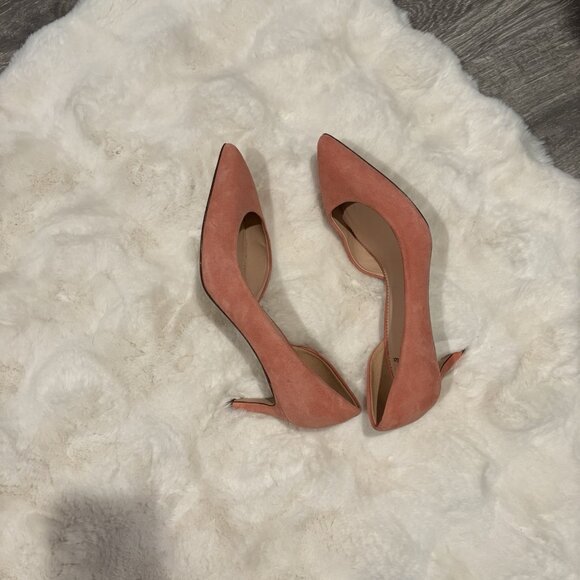 J. Crew Lucie suede d’Orsay leather pump - Picture 2 of 9